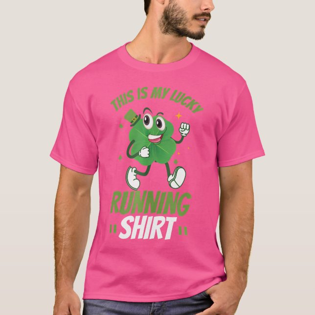 Camiseta Funny Shamrock St Patricks Day Running Team St Pad (Anverso)