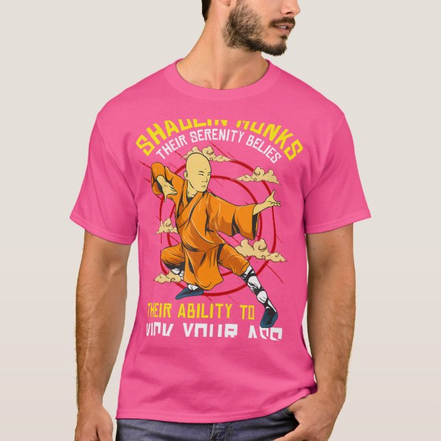 Camiseta Funny Shaolin Monk Kung Fu (Anverso)