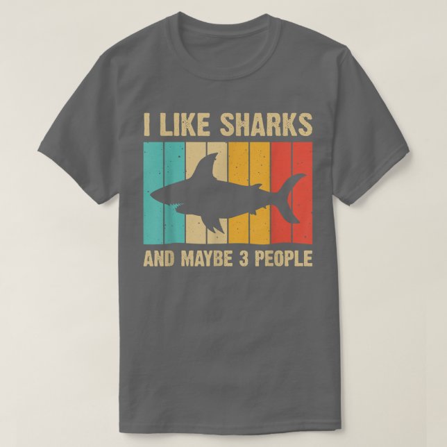 Camiseta Funny Shark Design For Kids Men Women Animal Shark (Diseño del anverso)