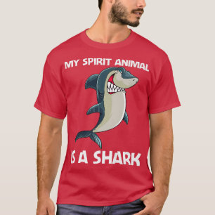 Camiseta Funny Shark Design For Men Women White Shark Lover