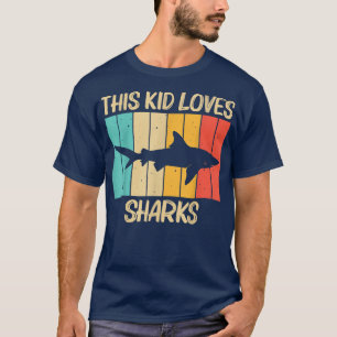 Camiseta Funny Shark For Kids Boys Hammerhead Tiger Sharks