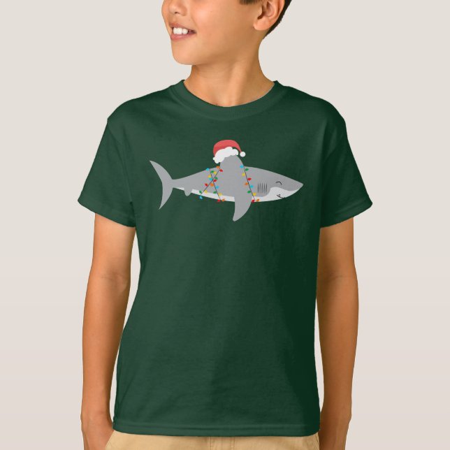 Camiseta Funny Shark Navidades Tee Shirt (Anverso)