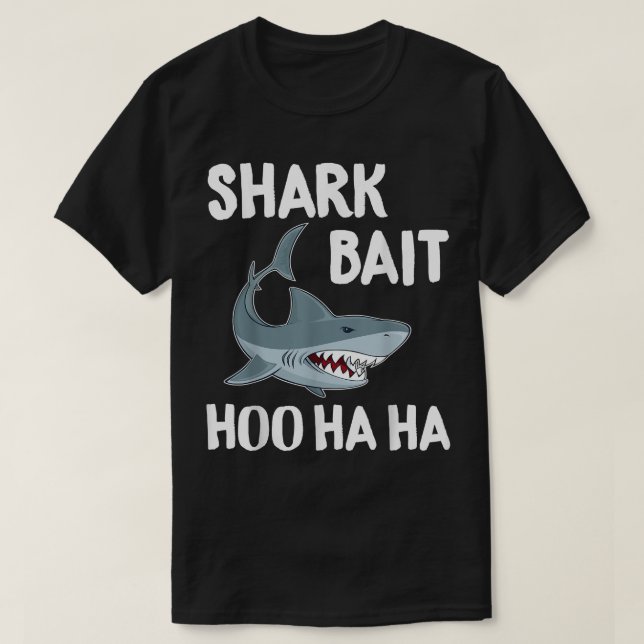 Camiseta Funny Shark TFishing Newbie Bait Hoo Ha Initiat (Diseño del anverso)