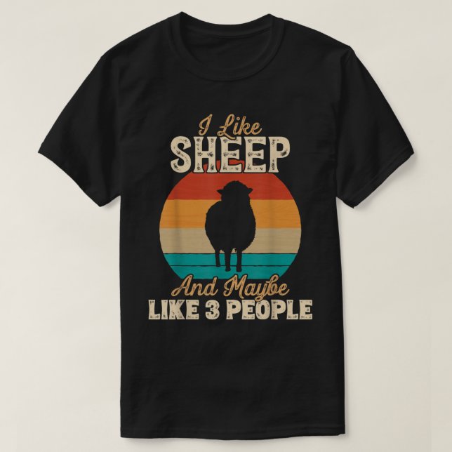 Camiseta Funny Sheep Lover Shirt for Introverts (Diseño del anverso)