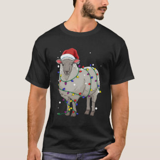 Camiseta Funny Sheep Navidades Santa Claus Gift