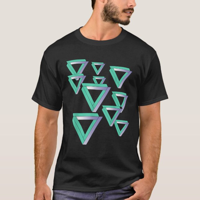 Camiseta Funny Sheldon Nerdy Penrose Triángulos Optical Ill (Anverso)