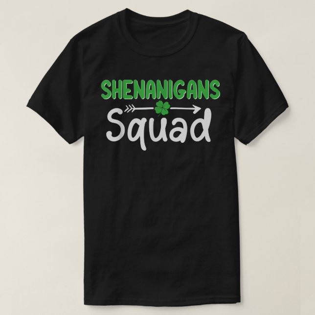 Camiseta Funny Shenanigans Squad St Patrick's Day Matching  (Diseño del anverso)