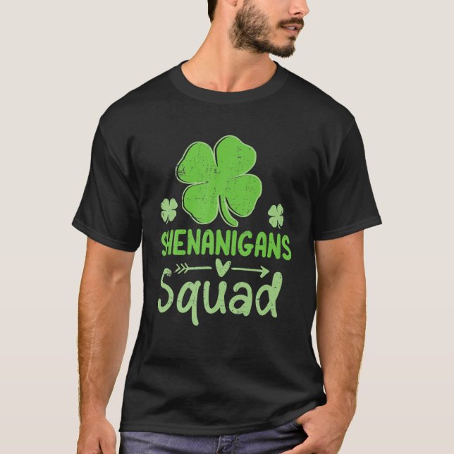 Camiseta Funny Shenanigans Squad St Patrick's Day Matching (Anverso)