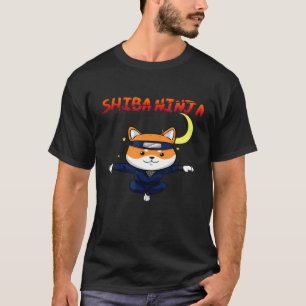Camiseta Funny Shiba Inu Uni Dog Fly Ninja Karate Master Mo