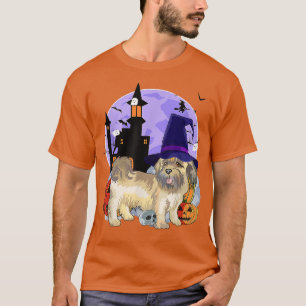 Camiseta Funny Shih Tzu Dog Halloween Witch Pumpkin 