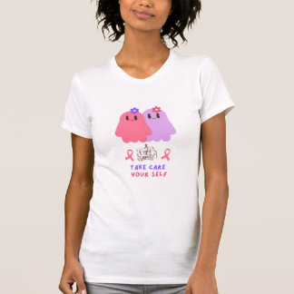 Camiseta  funny shirt breast cancer awareness  with ghost