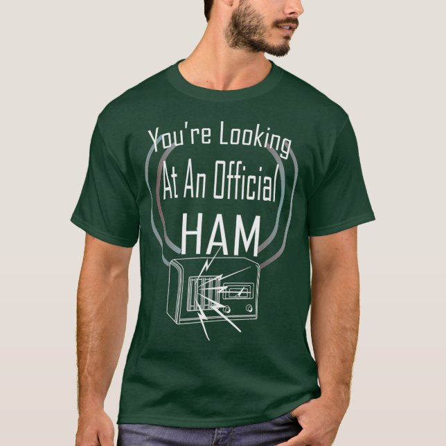 Camiseta Funny Shortwave Ham Radio Operator (Anverso)