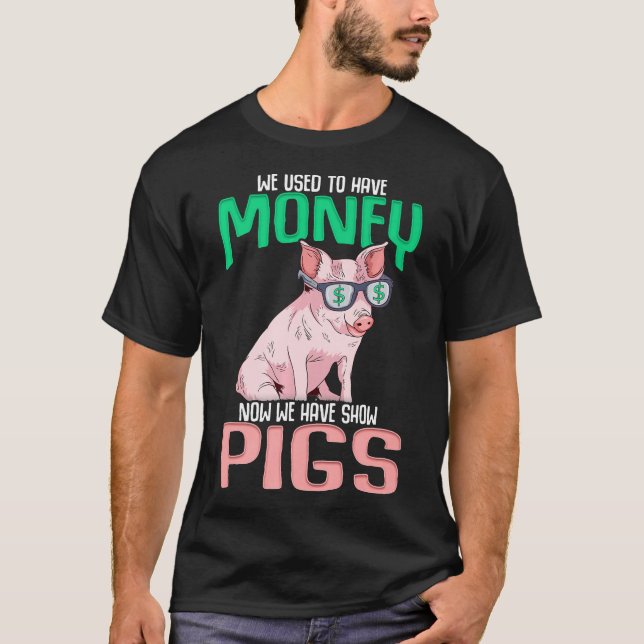 Camiseta Funny Show Pigs County Fair Hogs Pigs Premium (Anverso)