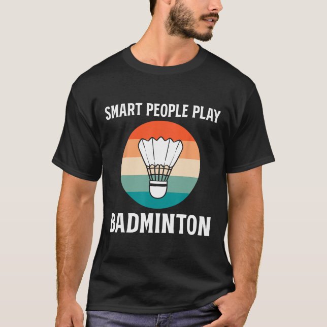Camiseta Funny Shuttle Badminton Player (Anverso)