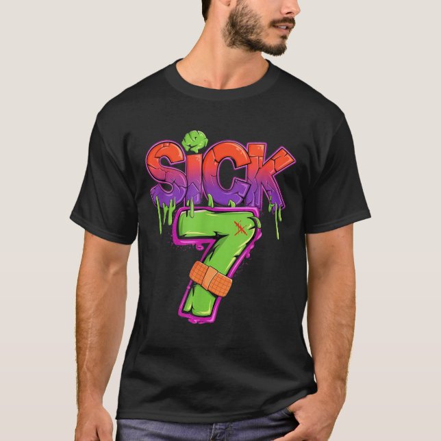 Camiseta Funny Sick Seven 67 Funny Meme Sick Of 7  (Anverso)