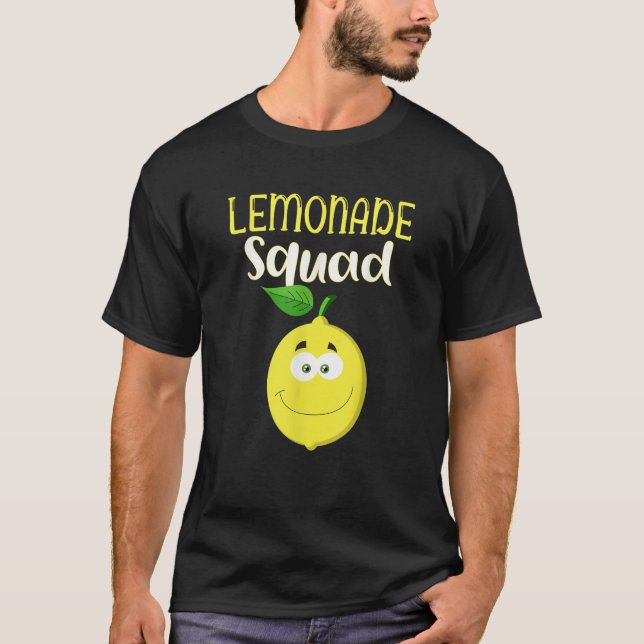 Camiseta Funny Silly Smily Lemon Summer Lemonade Squad (Anverso)
