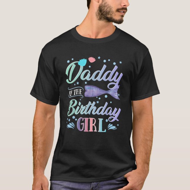 Camiseta Funny Sirena Papi De La Hada Magica De Cumpleaños (Anverso)