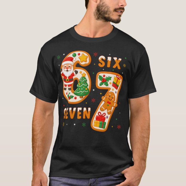 Camiseta Funny Six Seven 67 Meme 6 7 Santa Christmas 	s Kid (Anverso)