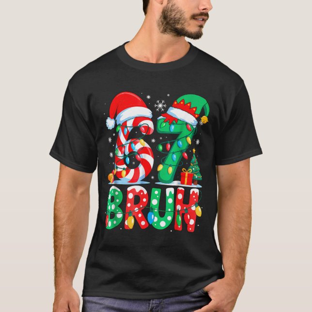 Camiseta Funny Six Seven 6 7 Meme Christmas Family Xmas San (Anverso)