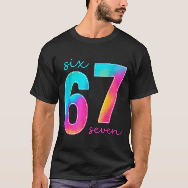 Camiseta Funny Six Seven 6 7 Meme Gen Alpha Slang 67 Kids  (Anverso)
