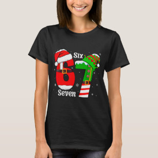 Camiseta Funny Six Seven 6 7 Meme Gen Alpha Slang Santa Elf