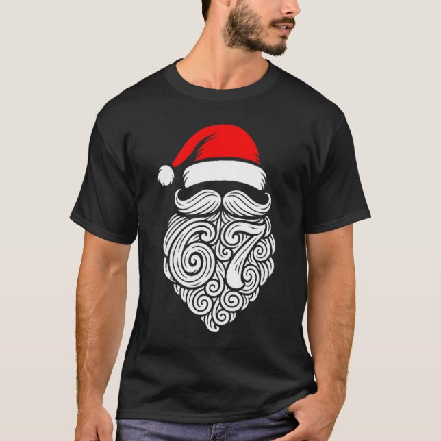 Camiseta Funny Six Seven 6 7 Meme Santa Christmas Shirt Men (Anverso)