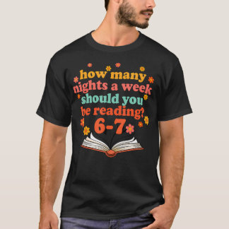 Camiseta Funny Six Seven Meme 6 7 Teacher Book Reading 6 7