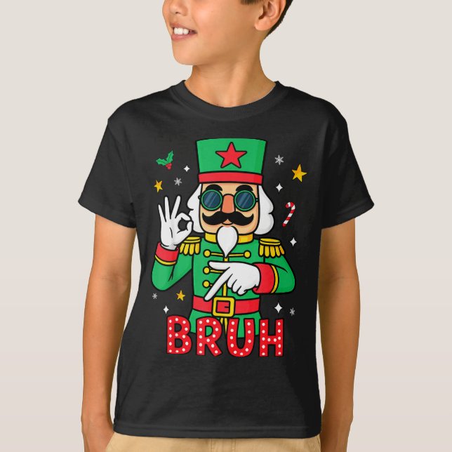 Camiseta Funny Six Seven Meme Christmas Nutcracker Bruh Men (Anverso)
