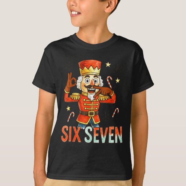 Camiseta Funny Six Seven Meme Christmas Nutcracker Men Wome (Anverso)