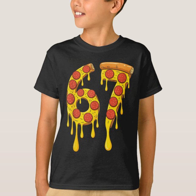 Camiseta Funny Six Seven Zza 67 Number  (Anverso)