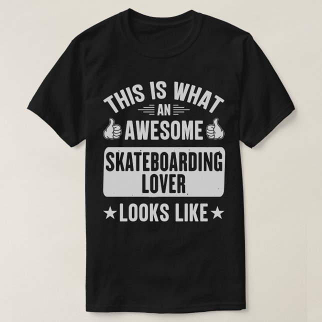 Camiseta Funny Skateboarding (Diseño del anverso)