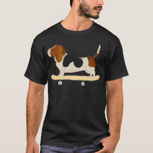 Camiseta Funny Skateboarding Bassett Hound Dog Gift