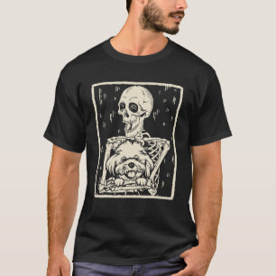 Camiseta Funny Skeleton abraza disfraz de halloween para pe