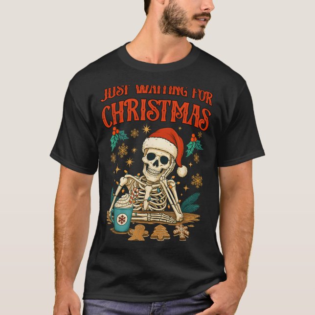 Camiseta Funny Skeleton Christmas  (Anverso)