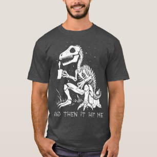 Camiseta Funny Skeleton Dinosaur Costume Gótico Hombres Hom