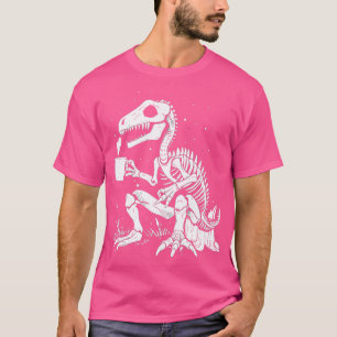 Camiseta Funny Skeleton Dinosaur Costume Gótico Hombres Hom