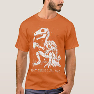 Camiseta Funny Skeleton Dinosaur Costume Gótico Hombres Hom