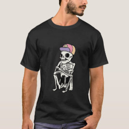Camiseta Funny Skeleton esperando
