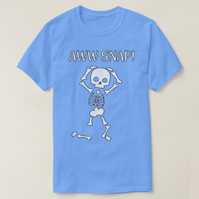 Camiseta funny skeleton - funny text - spooky - meme - hall (Diseño del anverso)