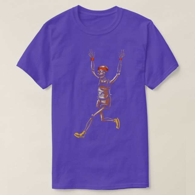 Camiseta Funny Skeleton Running (Diseño del anverso)