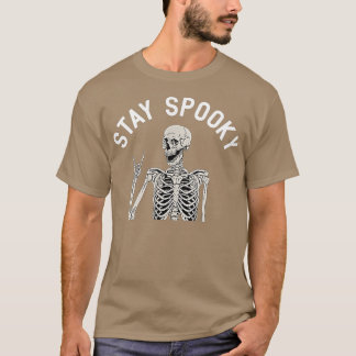 Camiseta Funny Skeleton Stay Spooky Season Pumpkin Fall Hal