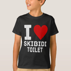 Camiseta Funny Skibidi Meme I Love Skibidi Toilet For Men A