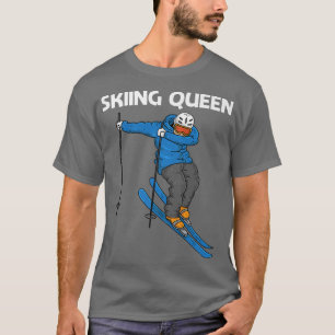 Camiseta Funny Skiing Design For Women Mom Winter Sport Sno