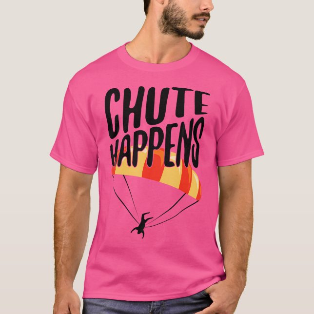 Camiseta Funny Skydiver Chute se sumerge en Skydiving (Anverso)