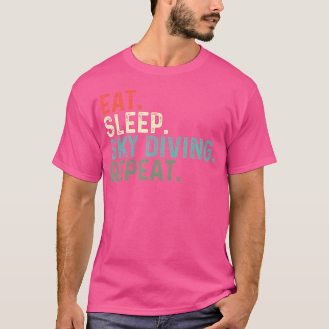 Camiseta Funny Skydiver Come Sleep Sky Buceo (Anverso)