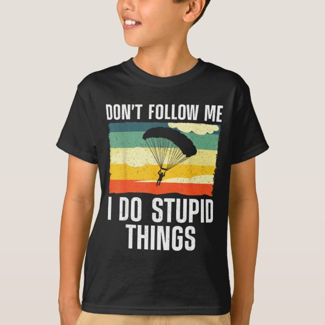 Camiseta Funny Skydiving Art For Men Women Parachute Indoor (Anverso)