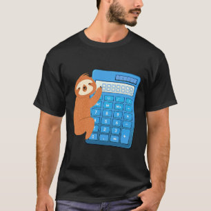 Camiseta Funny Slon Hugging Calculator Trendy