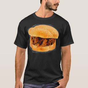 Camiseta Funny Sloppy Joe amante del sandwich de carne Hall