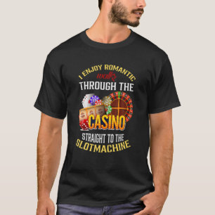 Camiseta Funny Slot Machine Gambler Casino Gambler Vegas M
