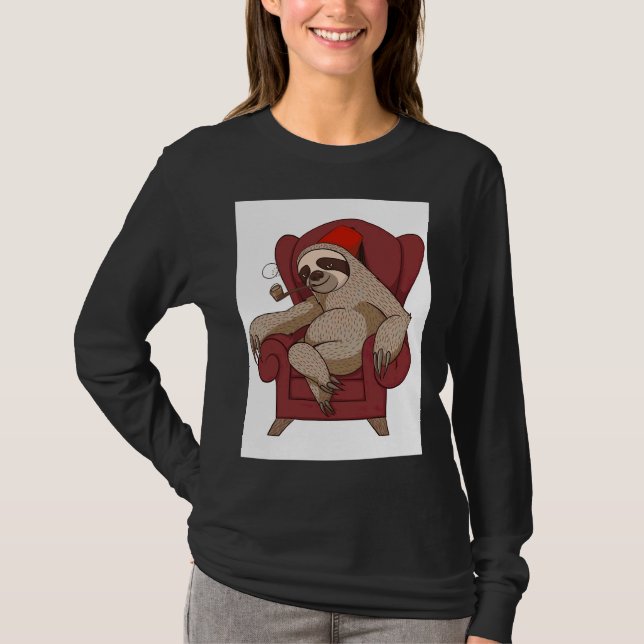 Camiseta Funny Sloth Chair (Anverso)